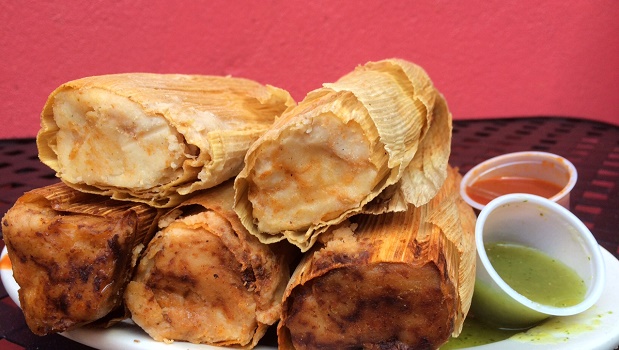 Tamales with Salsa