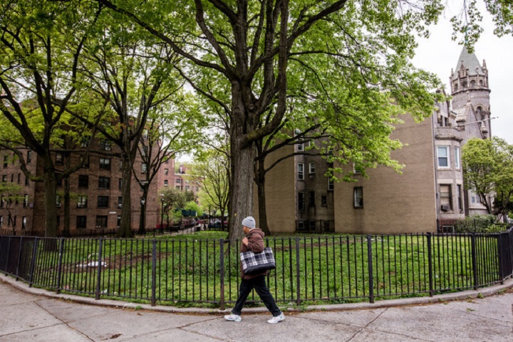 The site of new affordable senior housing at Ingersoll Houses. Image Source: The New York Times.
