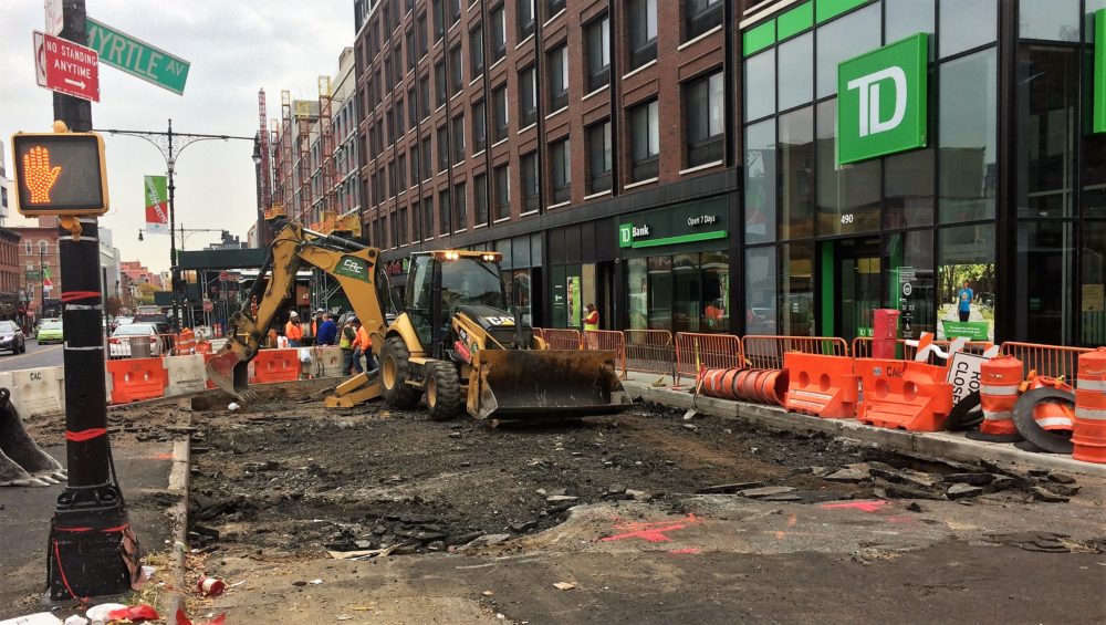 myrtle-plaza-construction - Myrtle Avenue Brooklyn Partnership