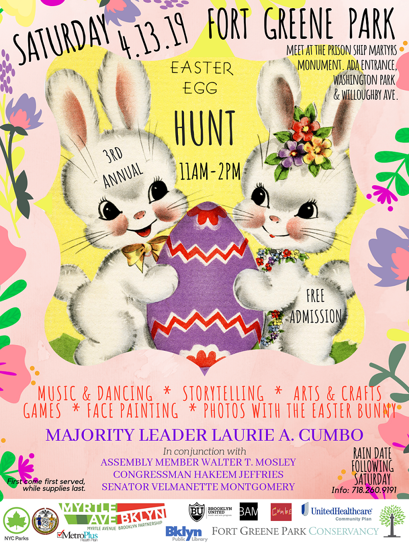 Fort Greene Easter Egg Hunt Myrtle Avenue Brooklyn Partnership